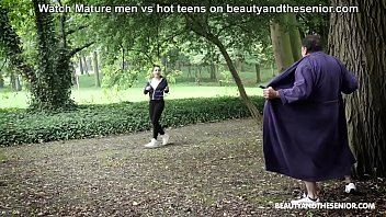 Horny dad creeps on young teens and fucks them in the park
